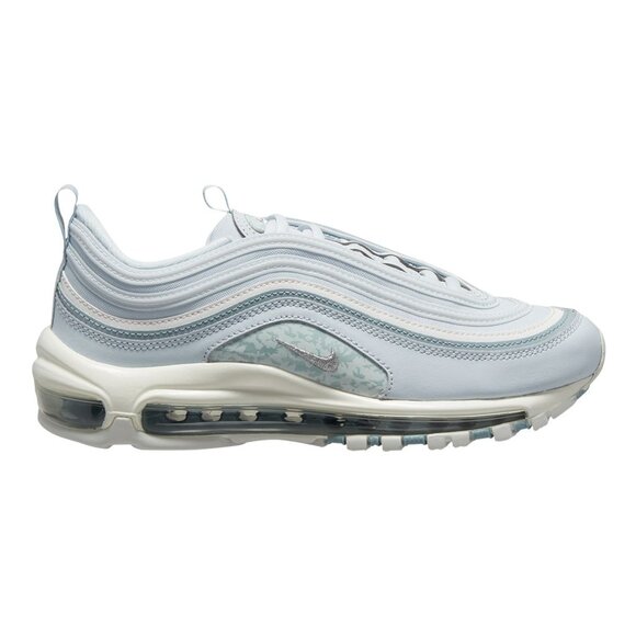 Nike Women's Air Max 97 Shoes - NEW - Aura Silver Ocean Cube Light Blue - Picture 1 of 3